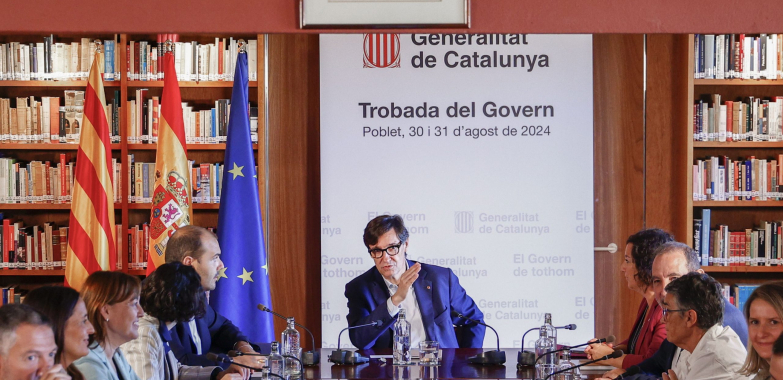 El giro simbólico de la Cataluña de Salvador Illa: normalidad con la Monarquía 12 años después y con Tarradellas como icono